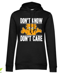 Kvinna Shirtstore | Garfield Don'T Know - Don'T Care Girls Hoodie Black
