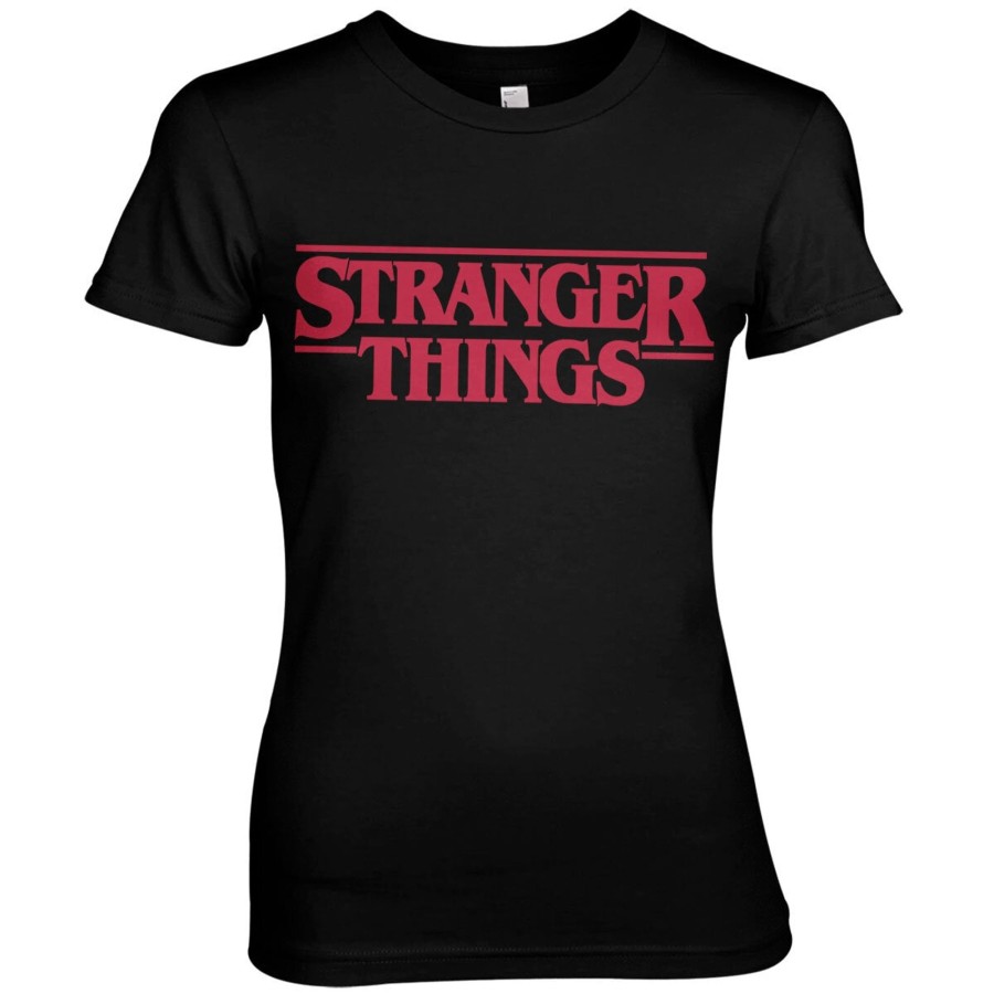 Kvinna Shirtstore | Stranger Things Logo Girly Tee