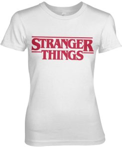 Kvinna Shirtstore | Stranger Things Logo Girly Tee