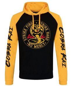 Mann Shirtstore | Cobra Kai Baseball Hoodie Blackyellow