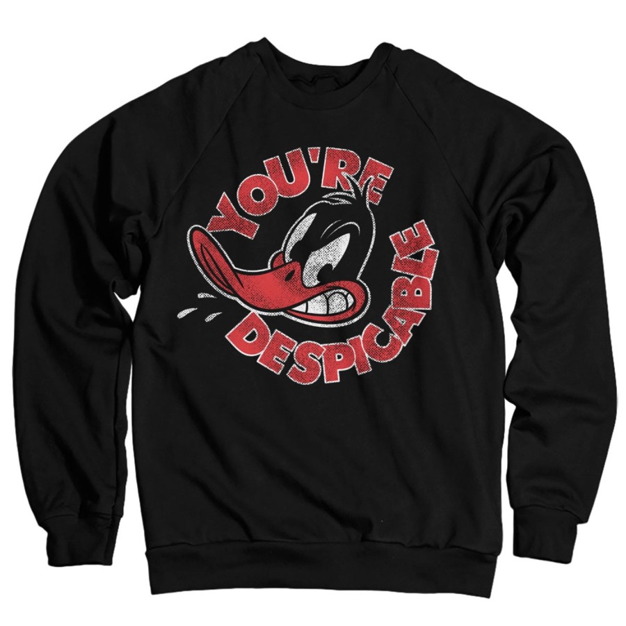 Mann Shirtstore | Daffy Duck - You'Re Despicable Sweatshirt Black