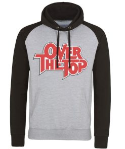 Mann Shirtstore | Over The Top Logo Baseball Hoodie Heathergreyblack