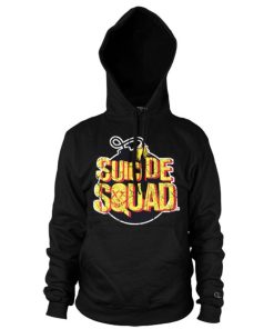Mann Shirtstore | Suicide Squad Bomb Logo Hoodie Black