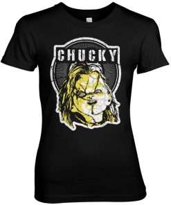 Kvinna Shirtstore | Cracked Chucky Girly Tee Black