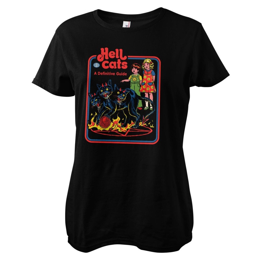 Kvinna Shirtstore | Hell Cats - A Definitive Guide Girly Tee Black