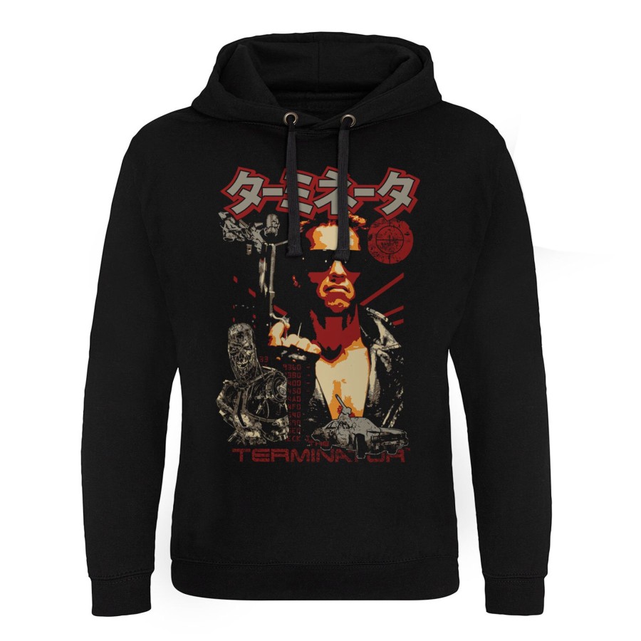 Mann Shirtstore | The Terminator Japanese Poster Epic Hoodie Black