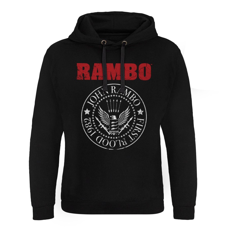 Mann Shirtstore | First Blood 1982 Seal Epic Hoodie Black