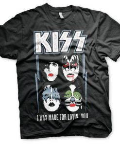 Mann Shirtstore | Kiss - I Was Made For Lovin' You T-Shirt Black