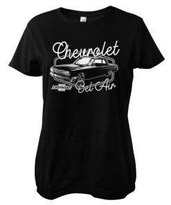 Kvinna Shirtstore | Chevrolet Bel Air Girly Tee Black