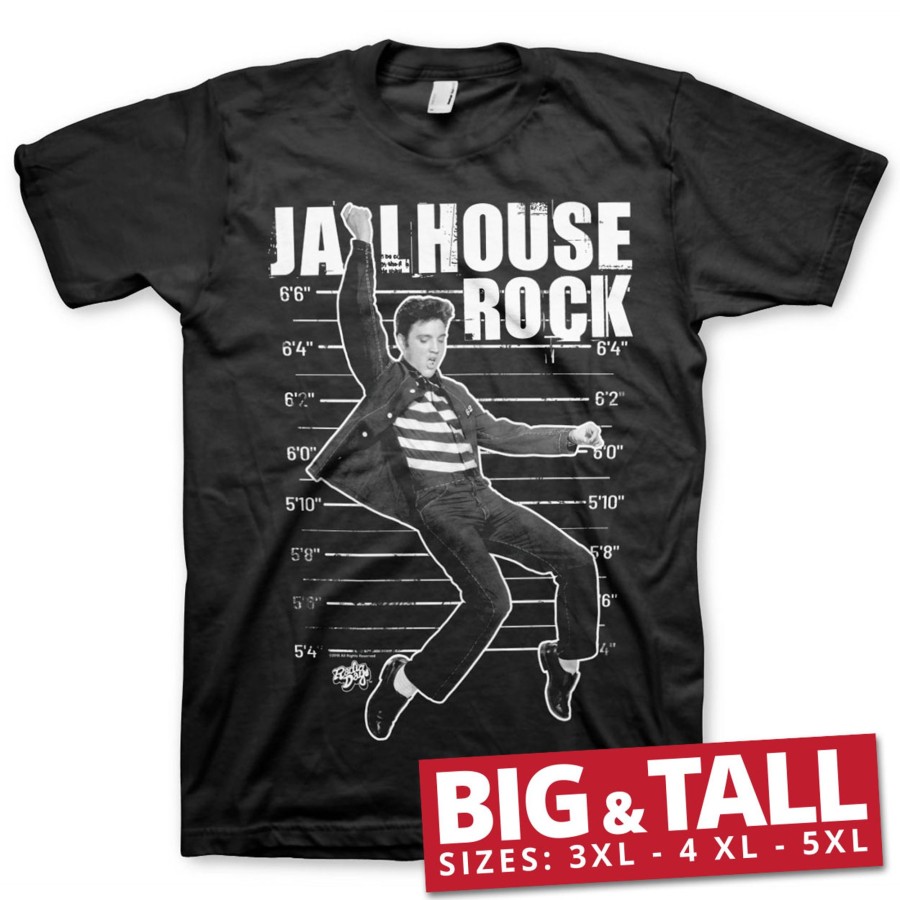 Mann Shirtstore | Elvis Presley - Jailhouse Rock Big & Tall T-Shirt Black