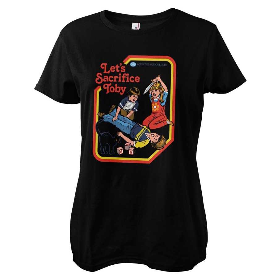 Kvinna Shirtstore | Let'S Sacrifice Toby Girly Tee Black