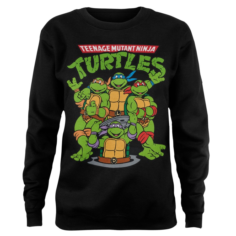 Kvinna Shirtstore | Teenage Mutant Ninja Turtles Group Girly Sweatshirt