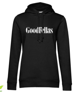 Kvinna Shirtstore | Goodfellas Cracked Logo Girls Hoodie Black