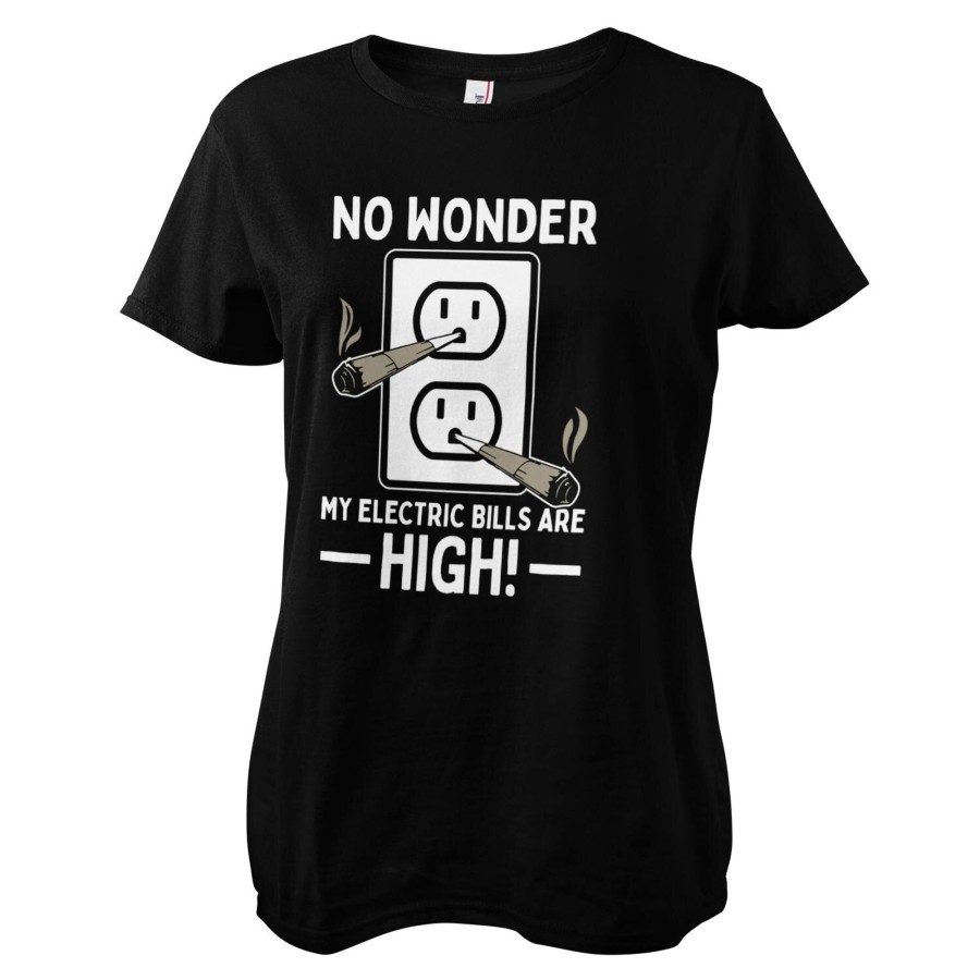 Kvinna Shirtstore | No Wonder My Bills Are High Girly Tee Black
