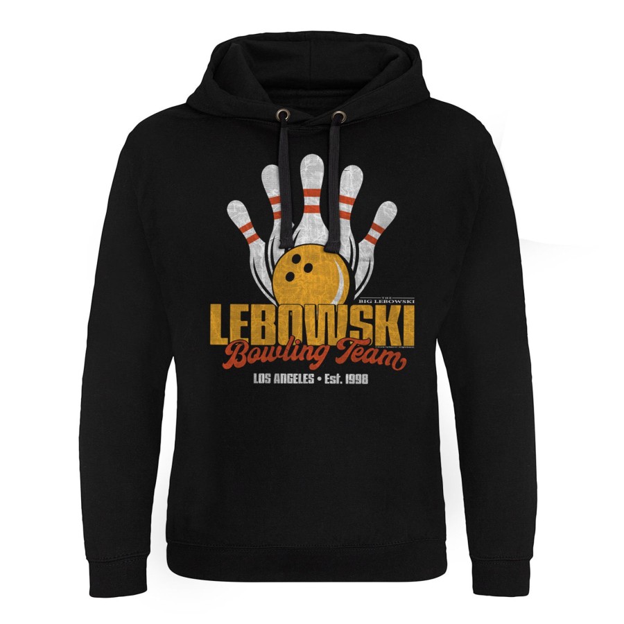 Mann Shirtstore | Lebowski Bowling Team Epic Hoodie Black