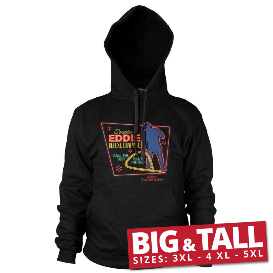 Mann Shirtstore | Cousin Eddie Deluxe Drainage Big & Tall Hoodie Black