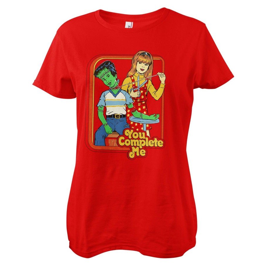 Kvinna Shirtstore | You Complete Me Girly Tee Red