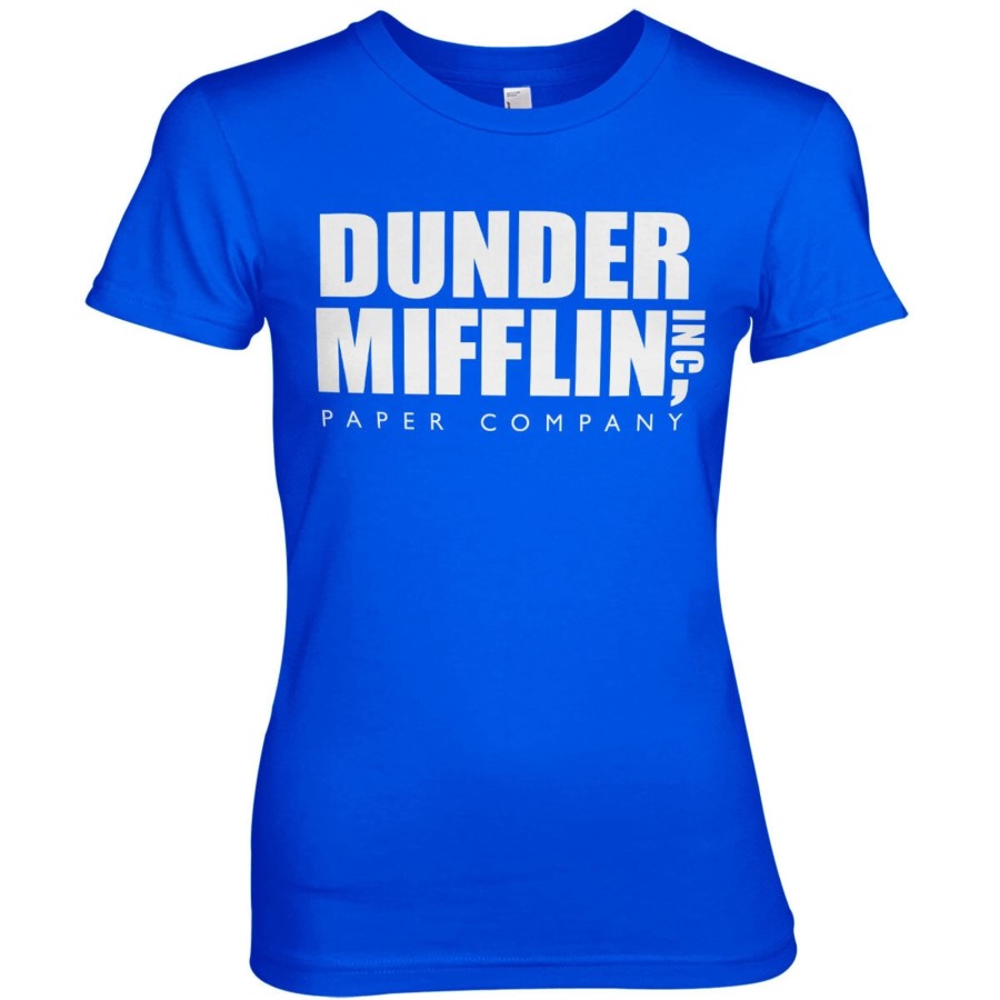 Kvinna Shirtstore | Dunder Mifflin Inc. Logo Girly Tee