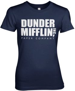 Kvinna Shirtstore | Dunder Mifflin Inc. Logo Girly Tee