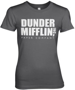 Kvinna Shirtstore | Dunder Mifflin Inc. Logo Girly Tee