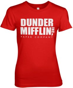 Kvinna Shirtstore | Dunder Mifflin Inc. Logo Girly Tee