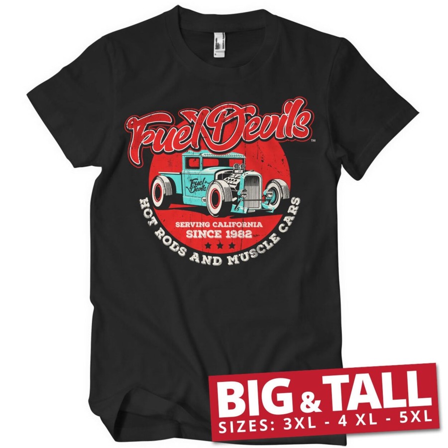Mann Shirtstore | Fuel Devils - Serving California Big & Tall T-Shirt Black