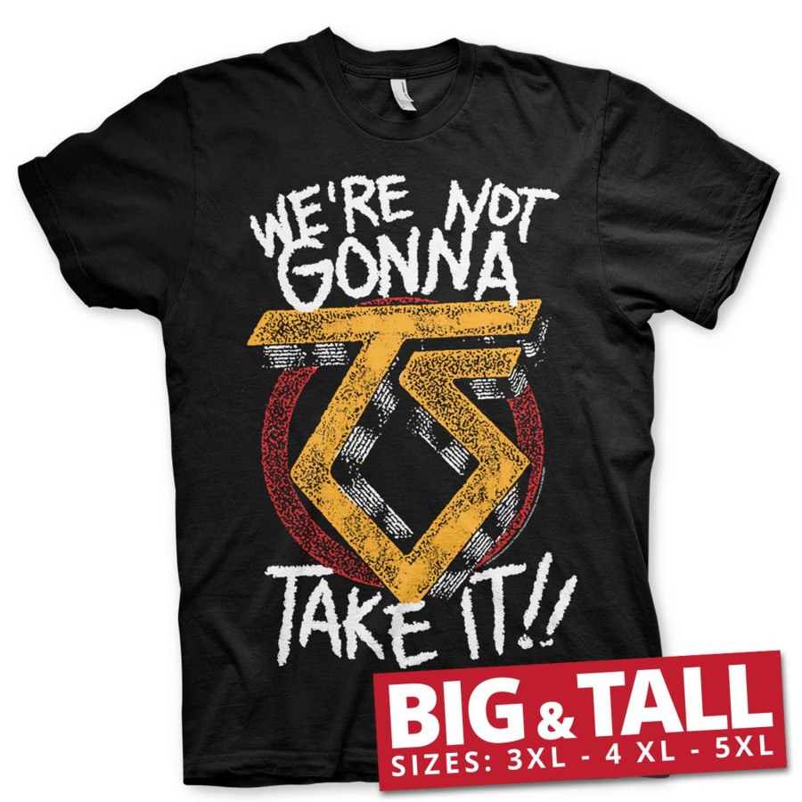 Mann Shirtstore | We'Re Not Gonna Take It Big & Tall T-Shirt Black