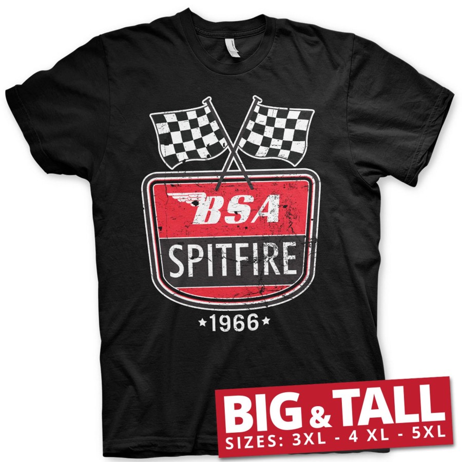 Mann Shirtstore | Bsa Spitfire 1966 Big & Tall T-Shirt Black