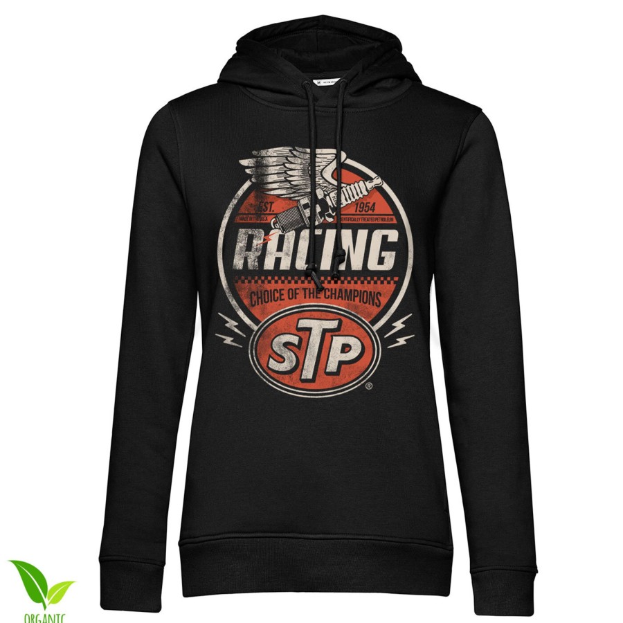 Kvinna Shirtstore | Stp Vintage Racing Girls Hoodie Black