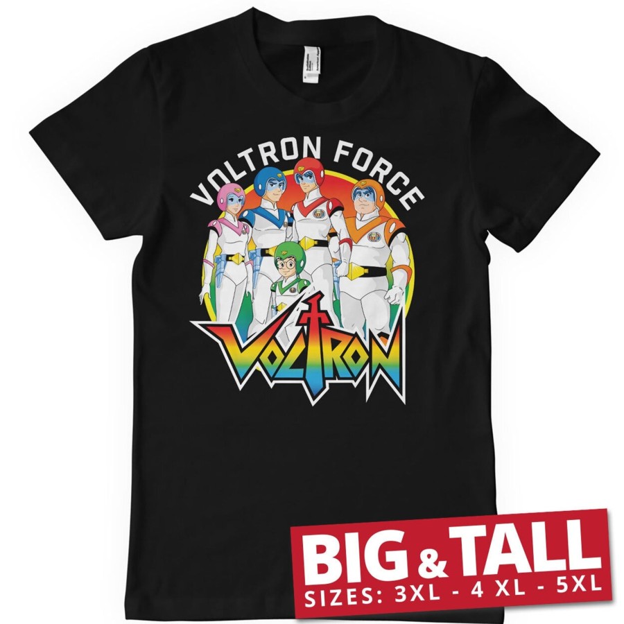 Mann Shirtstore | Voltron Force Big & Tall T-Shirt Black