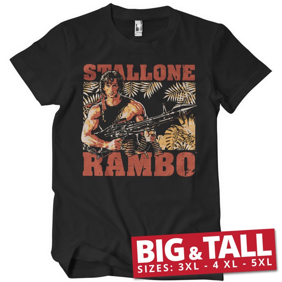 Mann Shirtstore | Rambo Djungle Big & Tall T-Shirt Black
