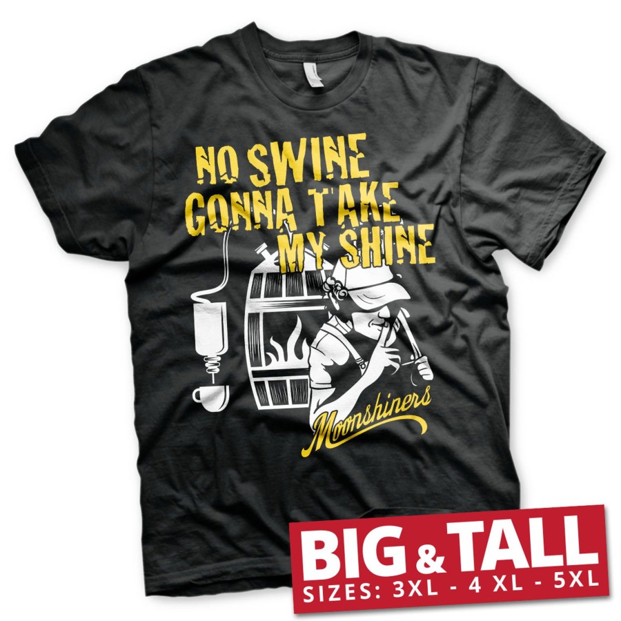 Mann Shirtstore | No Swine Gonna Take My Shine Big & Tall T-Shirt Black