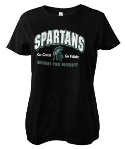 Kvinna Shirtstore | Spartans - Go Green Go White Girly Tee