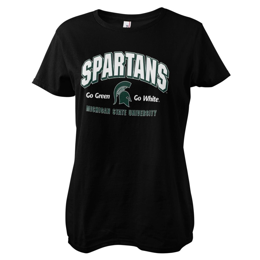 Kvinna Shirtstore | Spartans - Go Green Go White Girly Tee