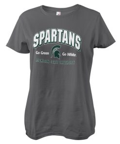 Kvinna Shirtstore | Spartans - Go Green Go White Girly Tee