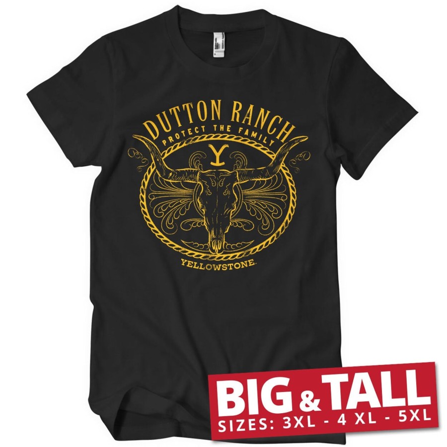Mann Shirtstore | Yellowstone - Protect The Family Big & Tall T-Shirt Black