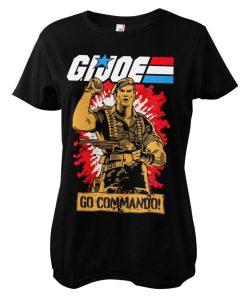 Kvinna Shirtstore | G.I. Joe - Go Commando Girly Tee Black