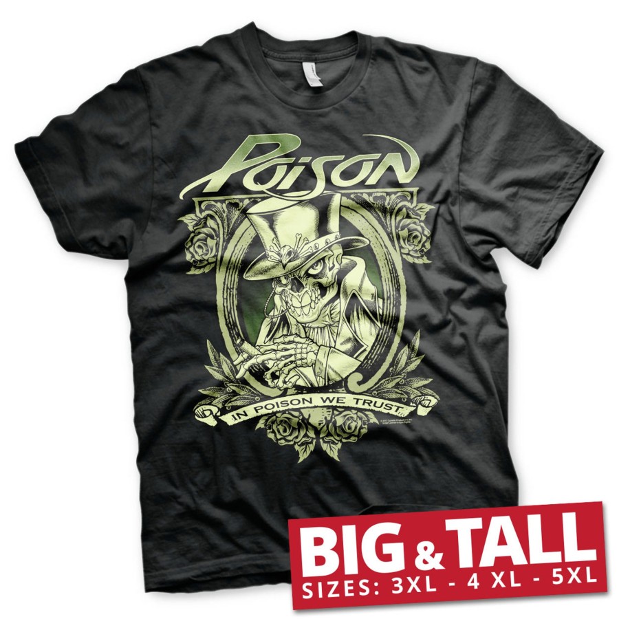 Mann Shirtstore | In Poison We Trust Big & Tall T-Shirt Black