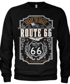 Mann Shirtstore | Route 66 - Coast To Coast Sweatshirt Black