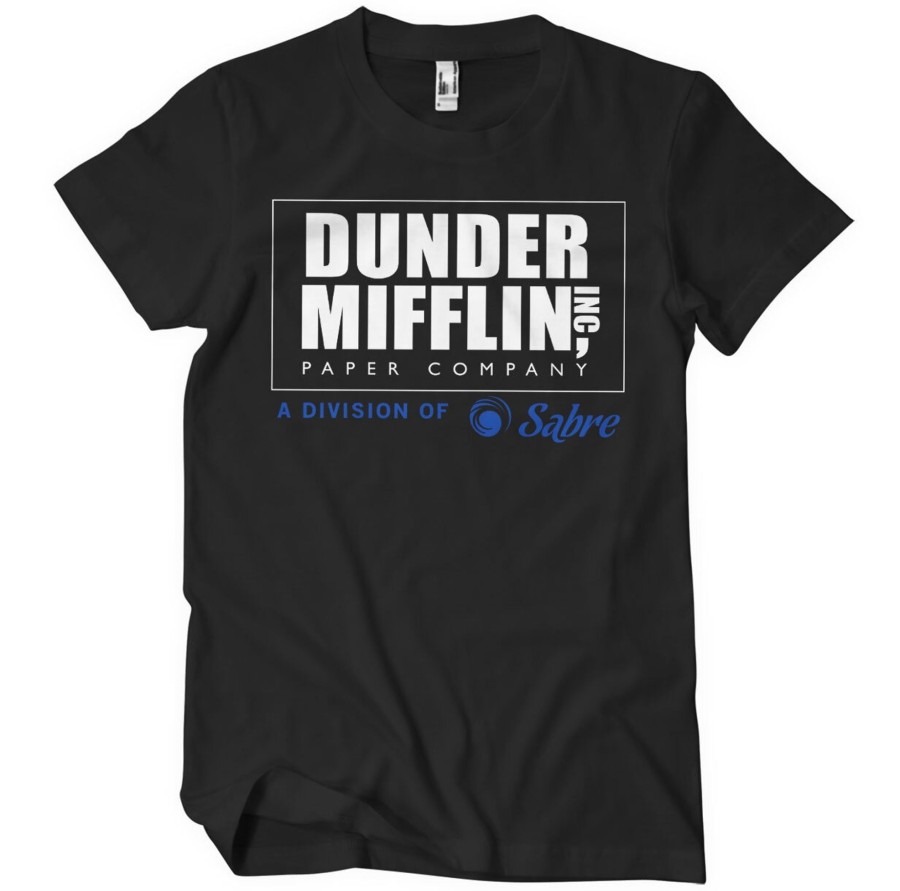 Mann Shirtstore | Dunder Mifflin - Division Of Sabre T-Shirt Black