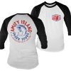 Mann Shirtstore | Jaws - Adventure Of A Lifetime Baseball Long Sleeve Tee White-Black