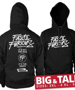 Mann Shirtstore | Fast & Furious Rider Big & Tall Hoodie Black