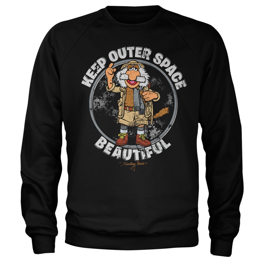 Mann Shirtstore | Traveling Matt - Make Outer Space Beautiful Sweatshirt Black