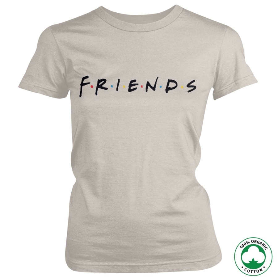 Kvinna Shirtstore | Friends Logo Organic Girly Tee Off-White