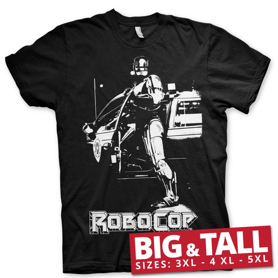 Mann Shirtstore | Robocop Poster Big & Tall T-Shirt Black