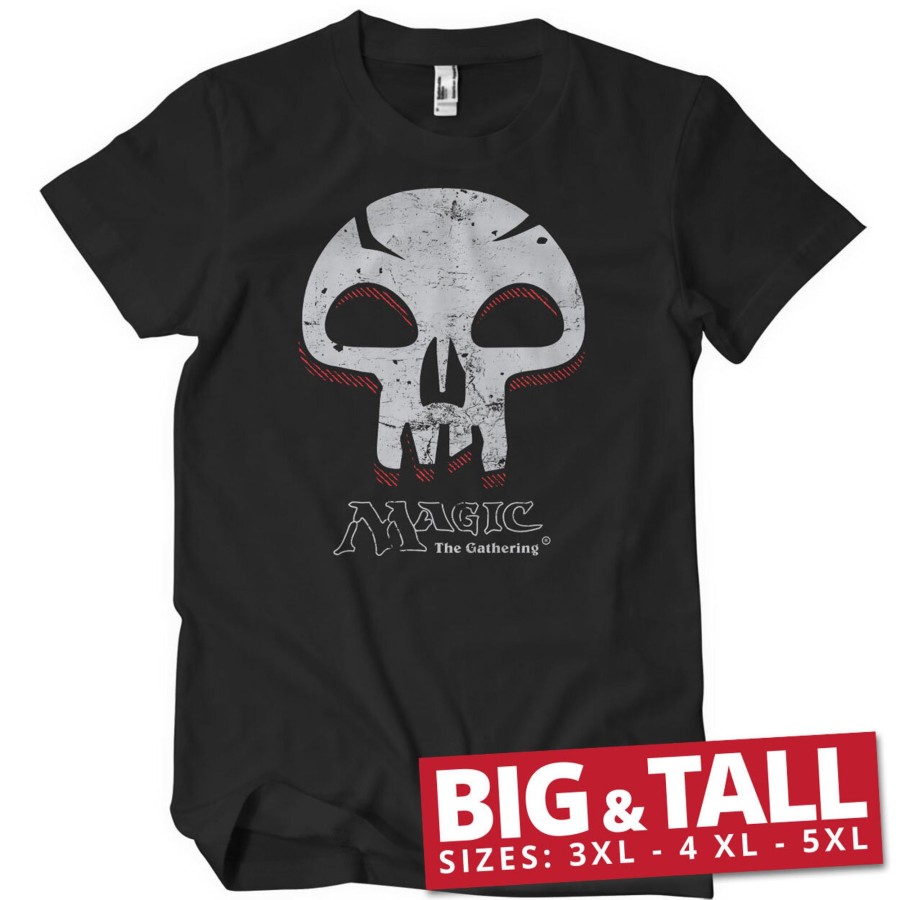 Mann Shirtstore | Mana Skull Big & Tall T-Shirt Black