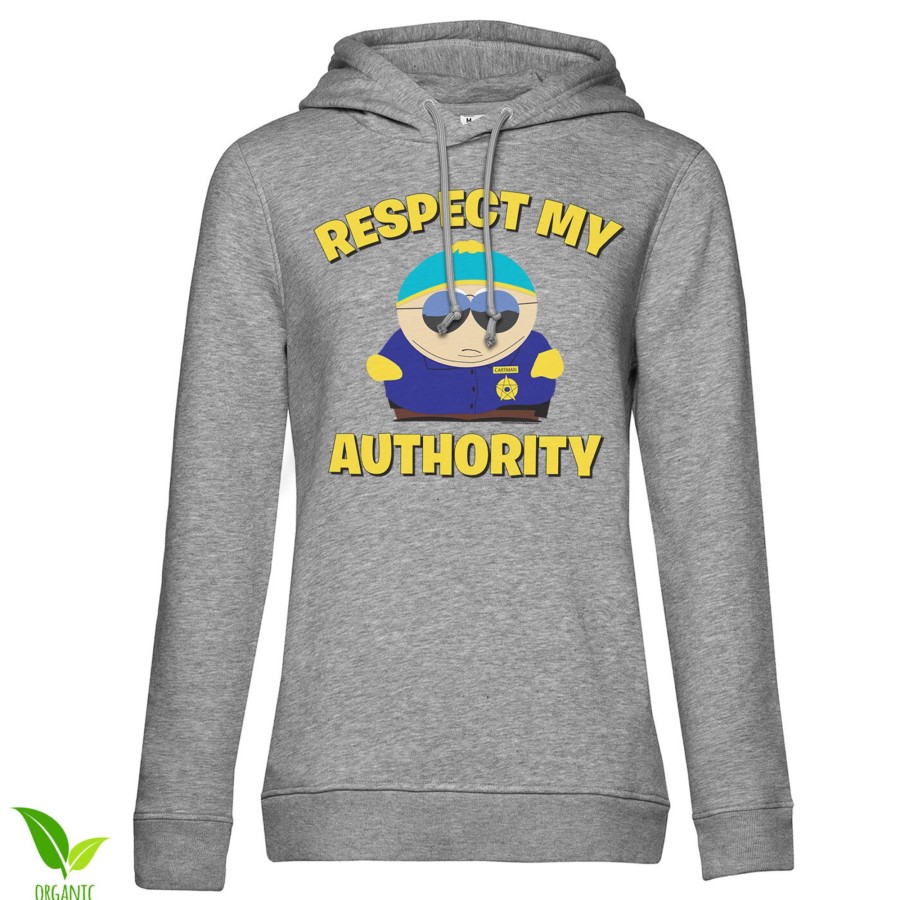 Kvinna Shirtstore | Respect My Authority Girls Hoodie Heathergrey