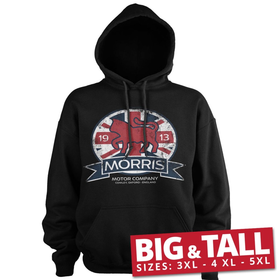 Mann Shirtstore | Morris Motor Co. England Big & Tall Hoodie Black