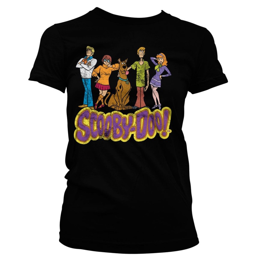 Kvinna Shirtstore | Team Scooby Doo Distressed Girly Tee