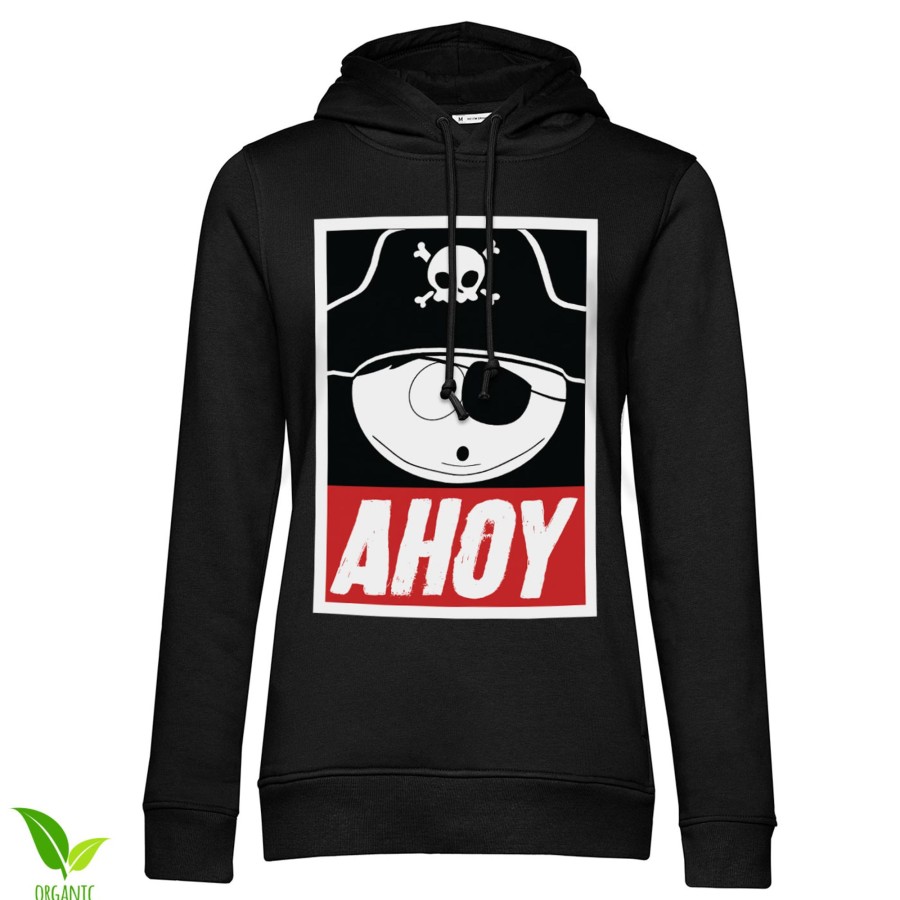 Kvinna Shirtstore | Eric Cartman - Ahoy Girls Hoodie Black